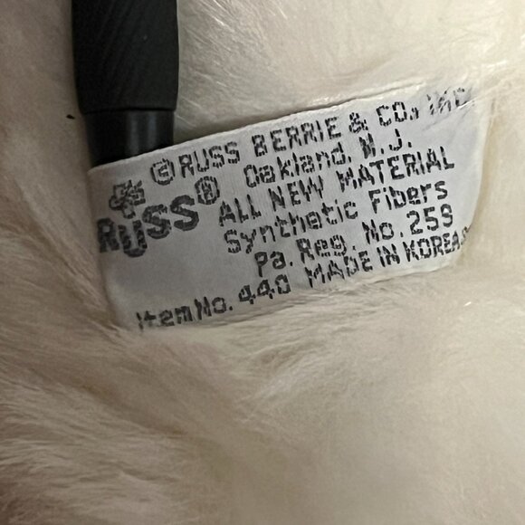 NEW Russ Caress Soft Pets Princess Plush White Stuffed Dog Puppy Fluffy Red - Picture 7 of 7